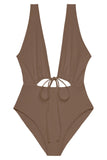 Flat image of the Cava One Piece in Nude