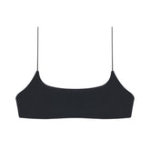 Flat image of the Micro Muse Scoop Top in black