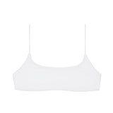 Flat image of the Micro Muse Scoop Top in white