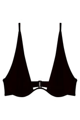 Flat image of the Paloma Top in black