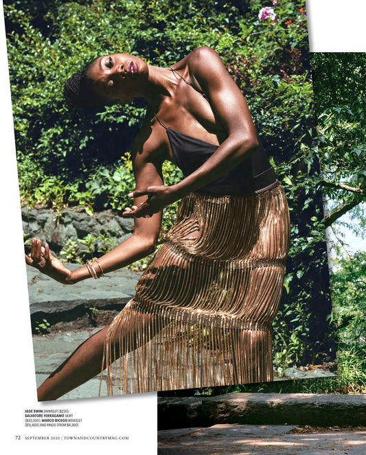 Women Wearing Jade Swim Swimsuit in Town & Country Magazine