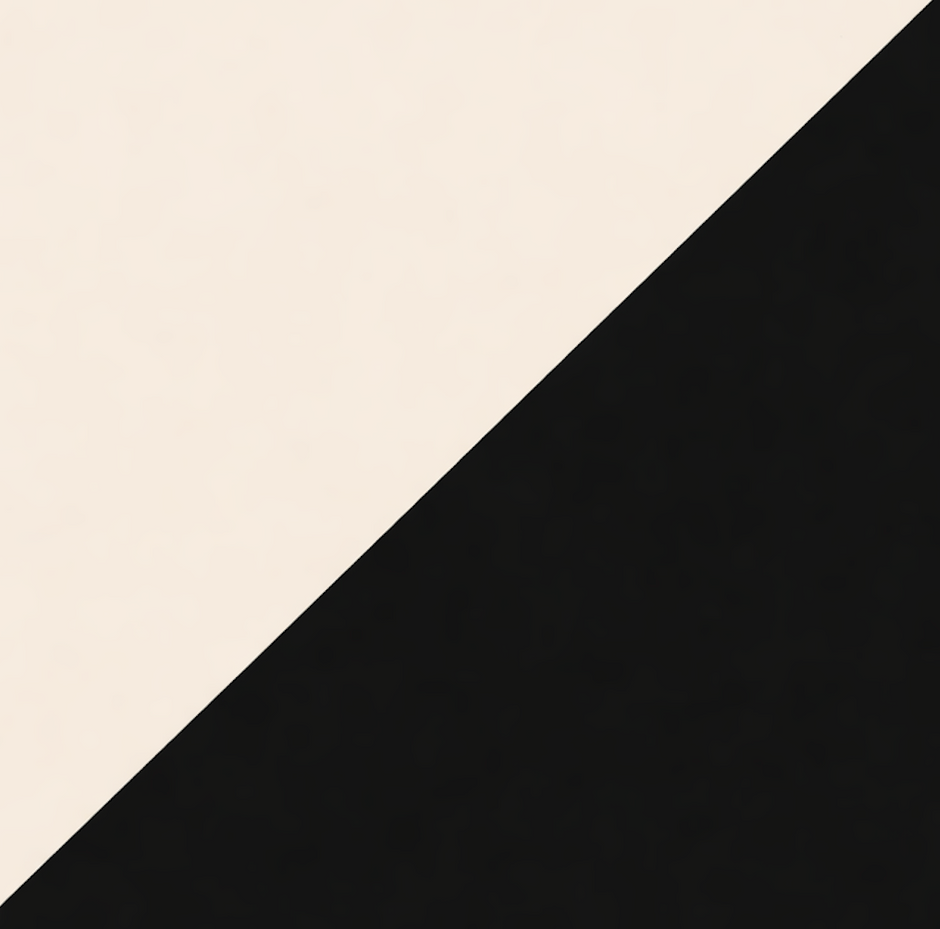 Ivory w Black Contrast