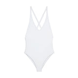 Flat image of the Mila One Piece in White