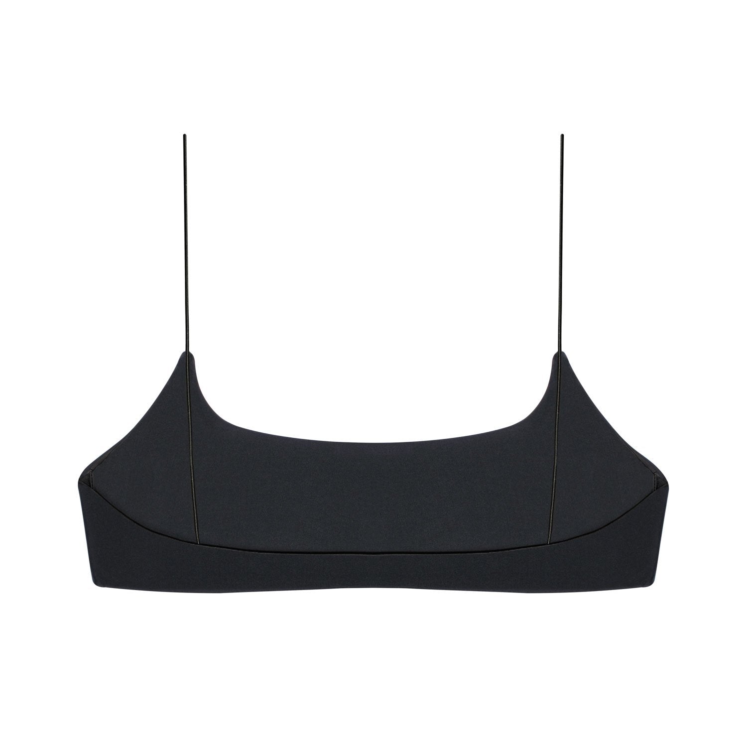 Flat image of the back of the Micro Muse Scoop Top in black
