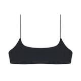 Flat image of the Micro Muse Scoop Top in black