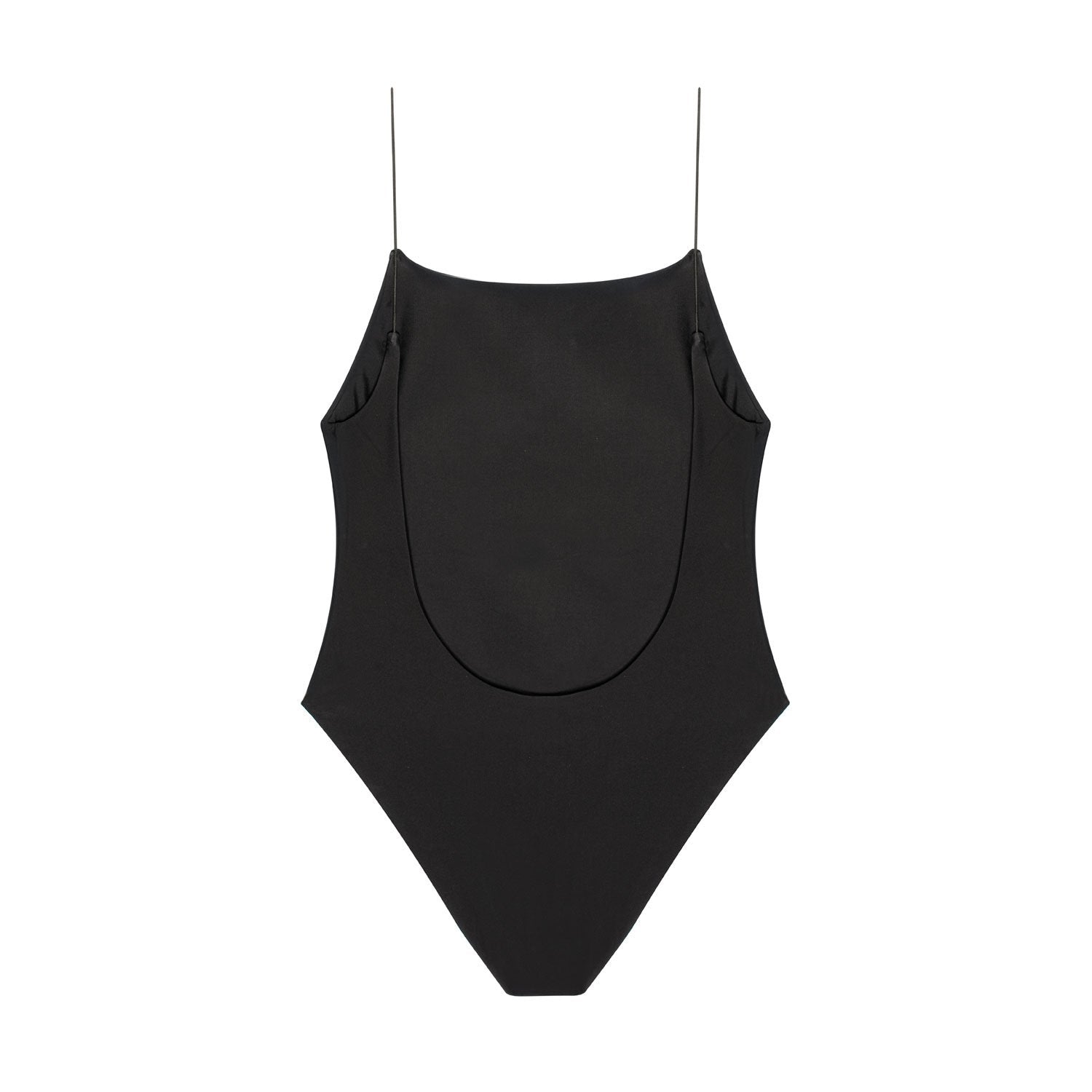 Flat image of the back of the Micro Trophy One Piece in Black