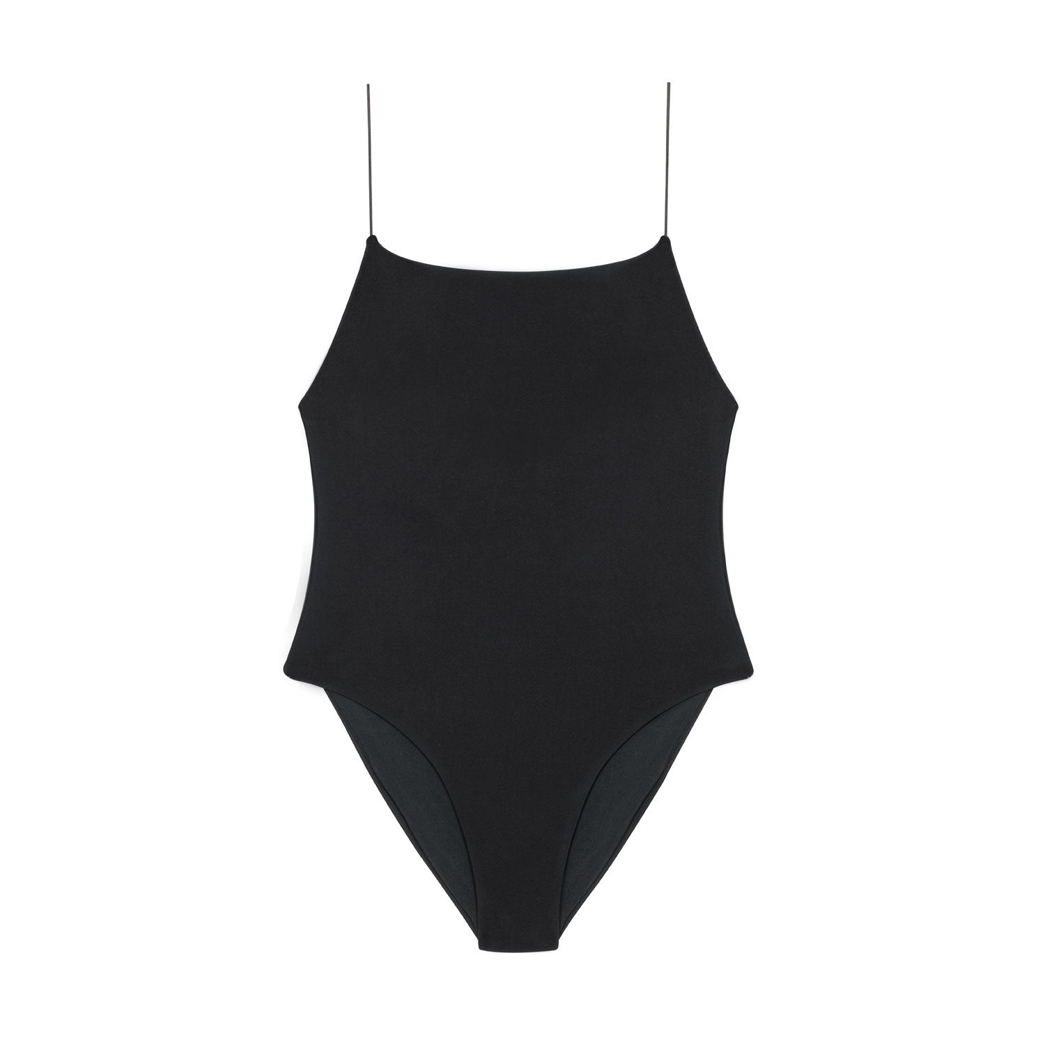 Flat image of the Micro Trophy One Piece in Black