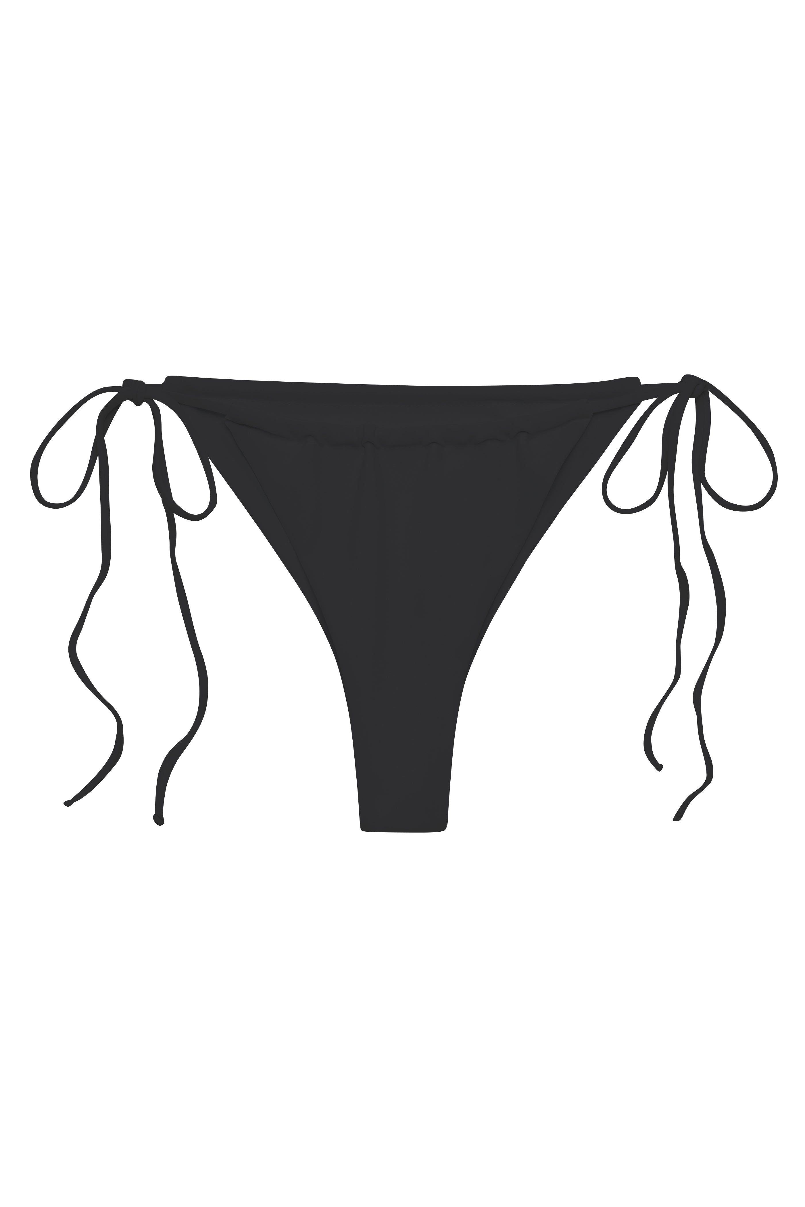 Flat image of the Lana Bottom in black