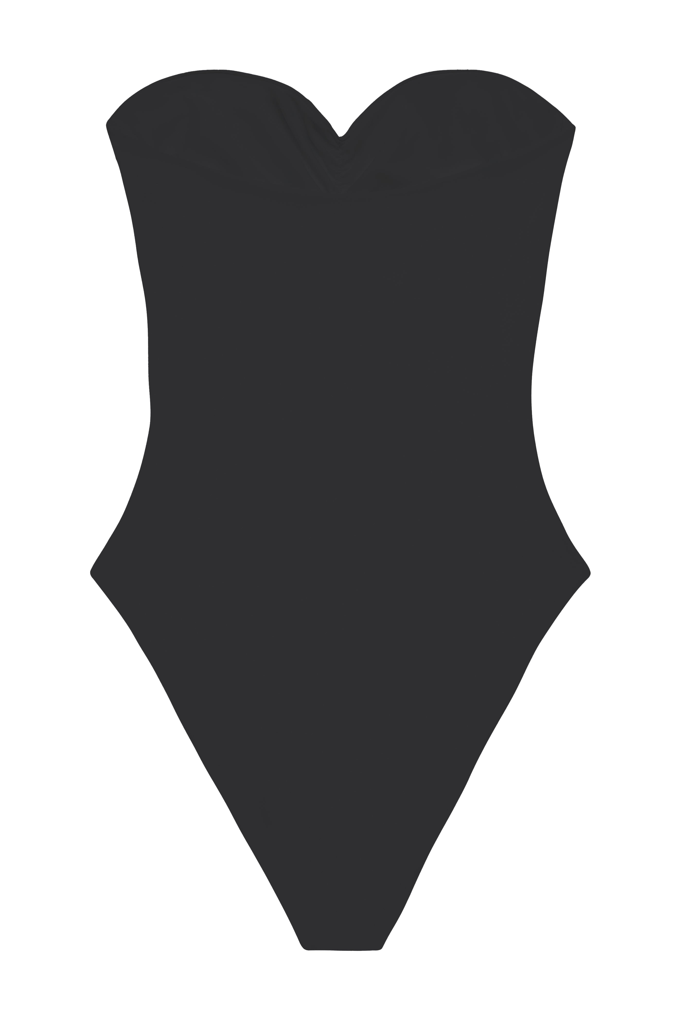Flat image of the back of the Yara One Piece in black