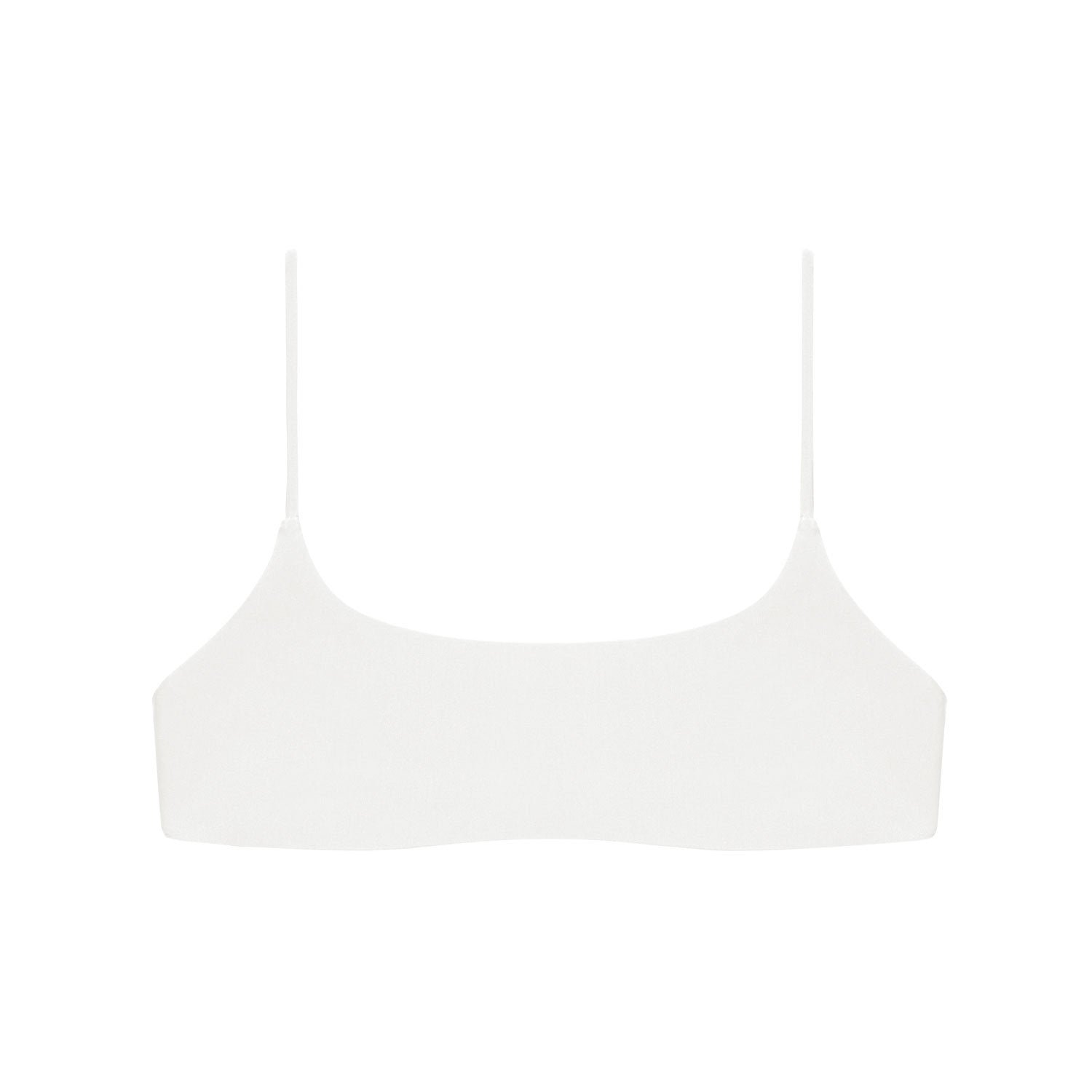 Flat image of the Muse Scoop Top in white