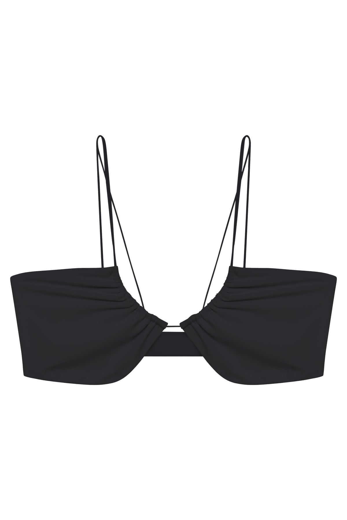 Flat image of the Micro Kora Top in black