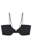 Flat image of the Micro Kora Top in black