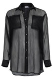 Flat image of the Mika Top in Onyx
