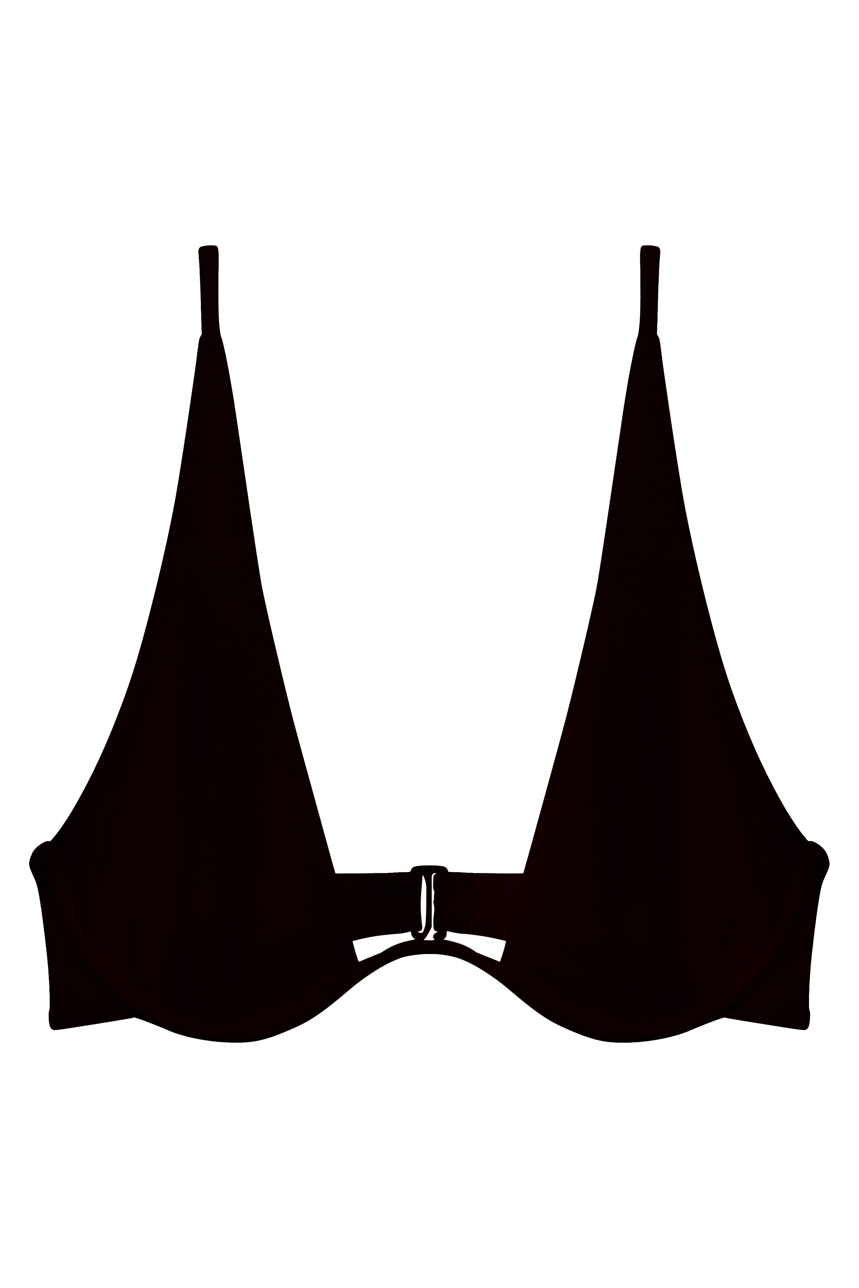 Flat image of the Paloma Top in black