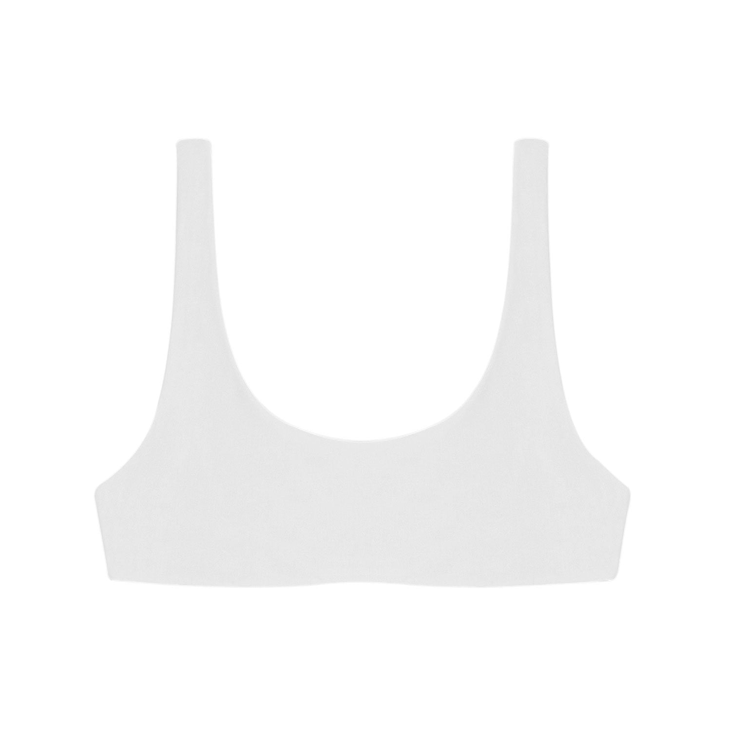 Flat image of the Rounded Edges Top in white