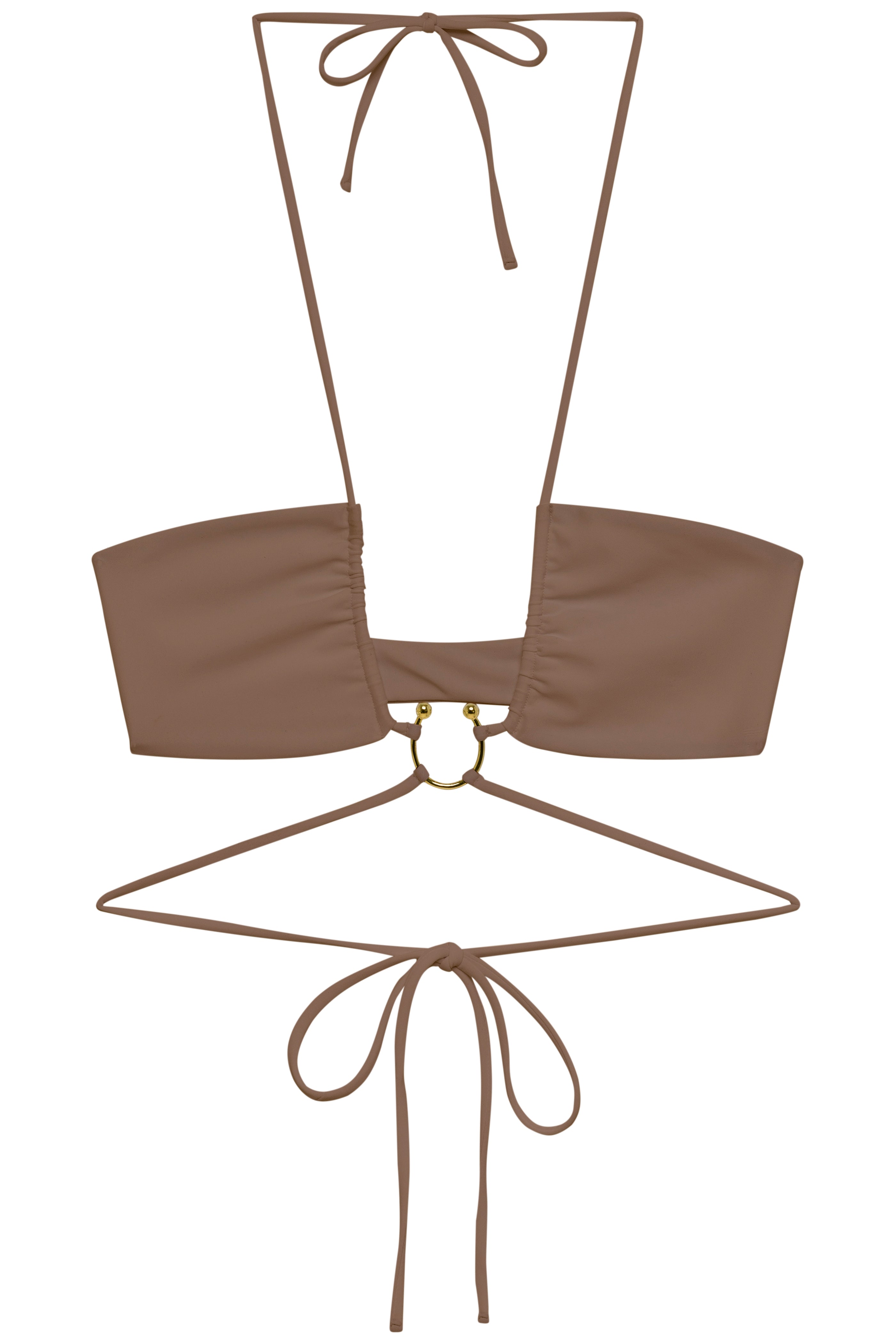 Flat image of the Zuri Top in nude